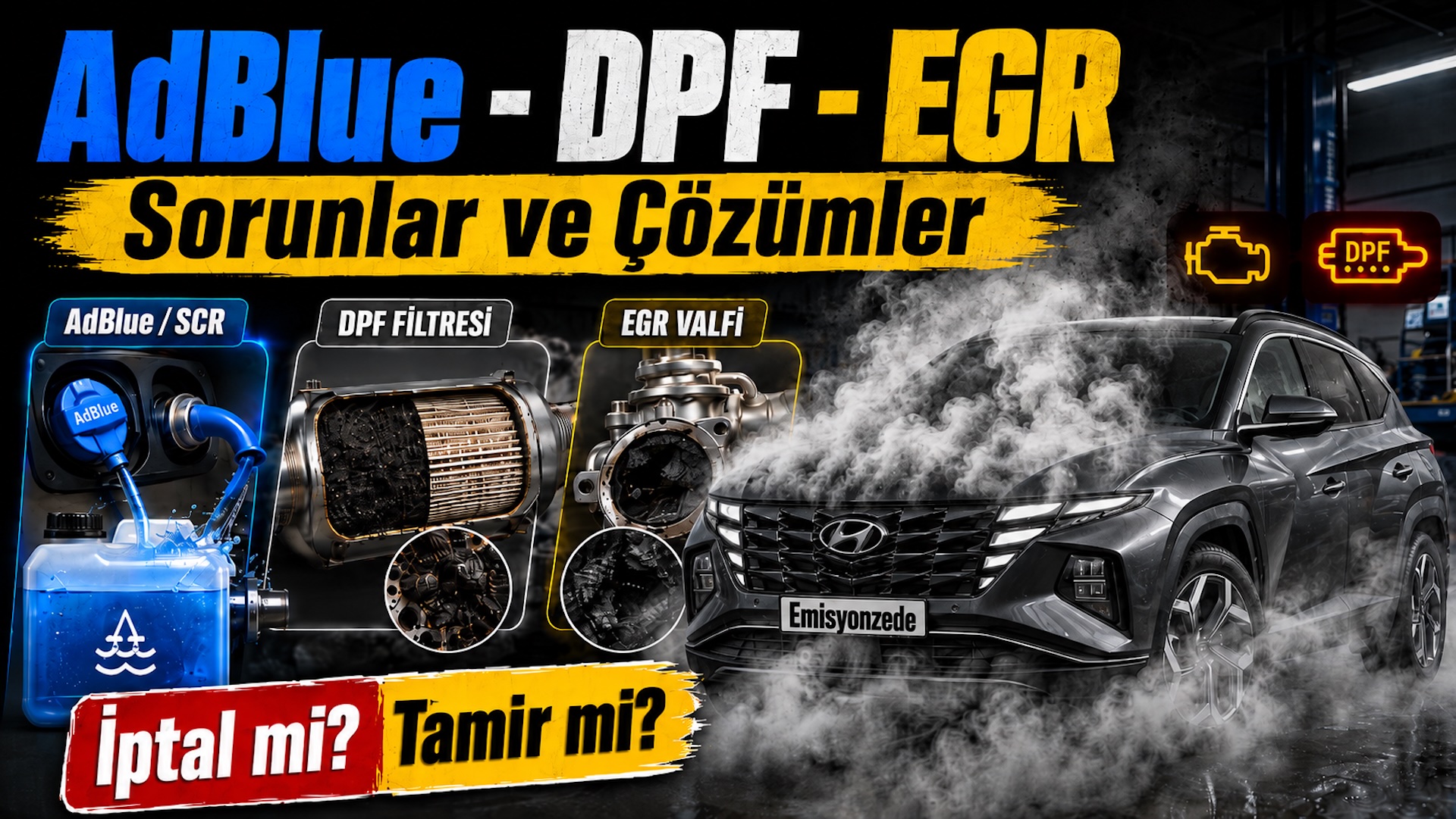 AdBlue-DPF-EGR sorun, çözüm ve maliyetleri