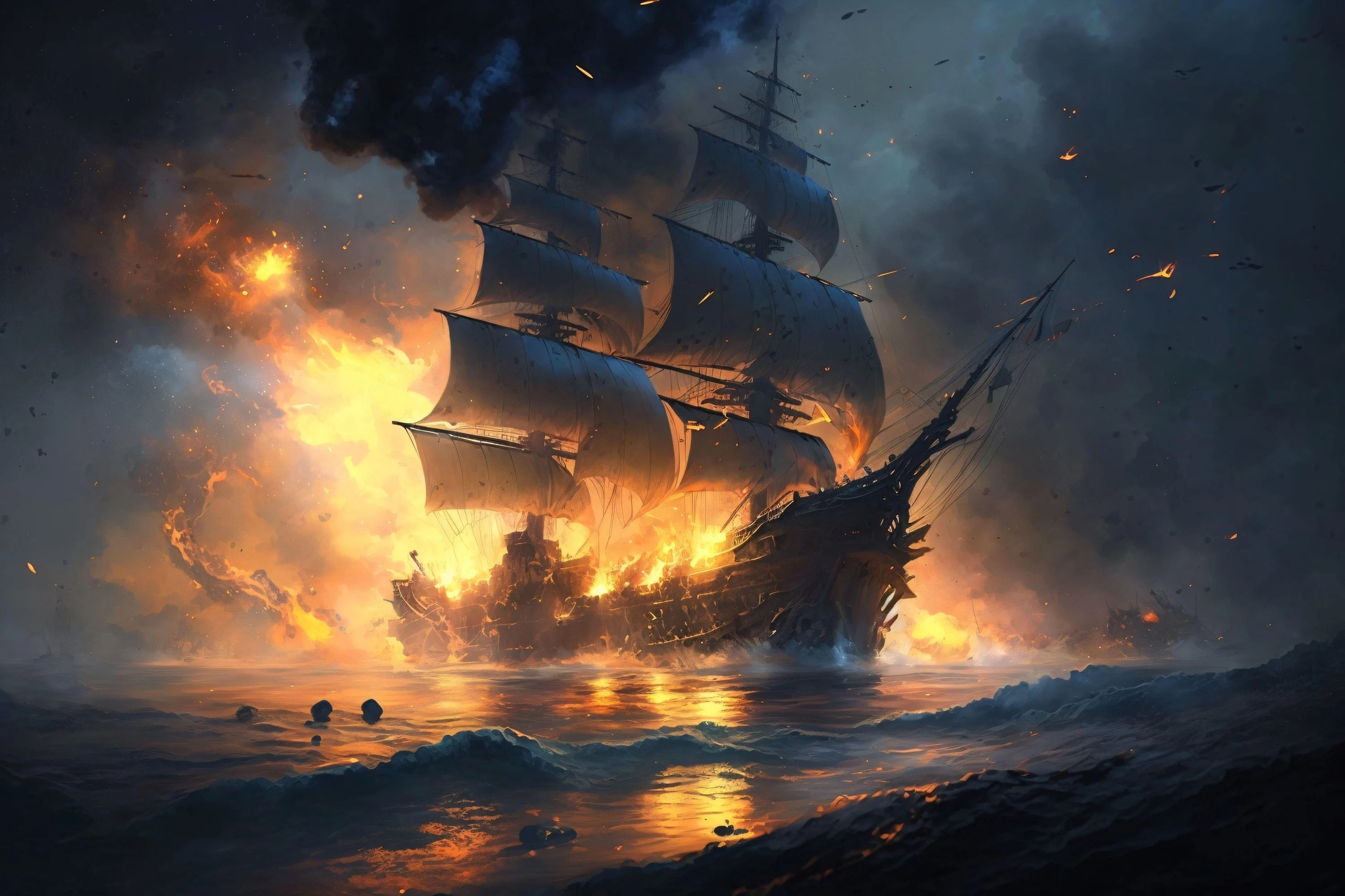 Burning the ships